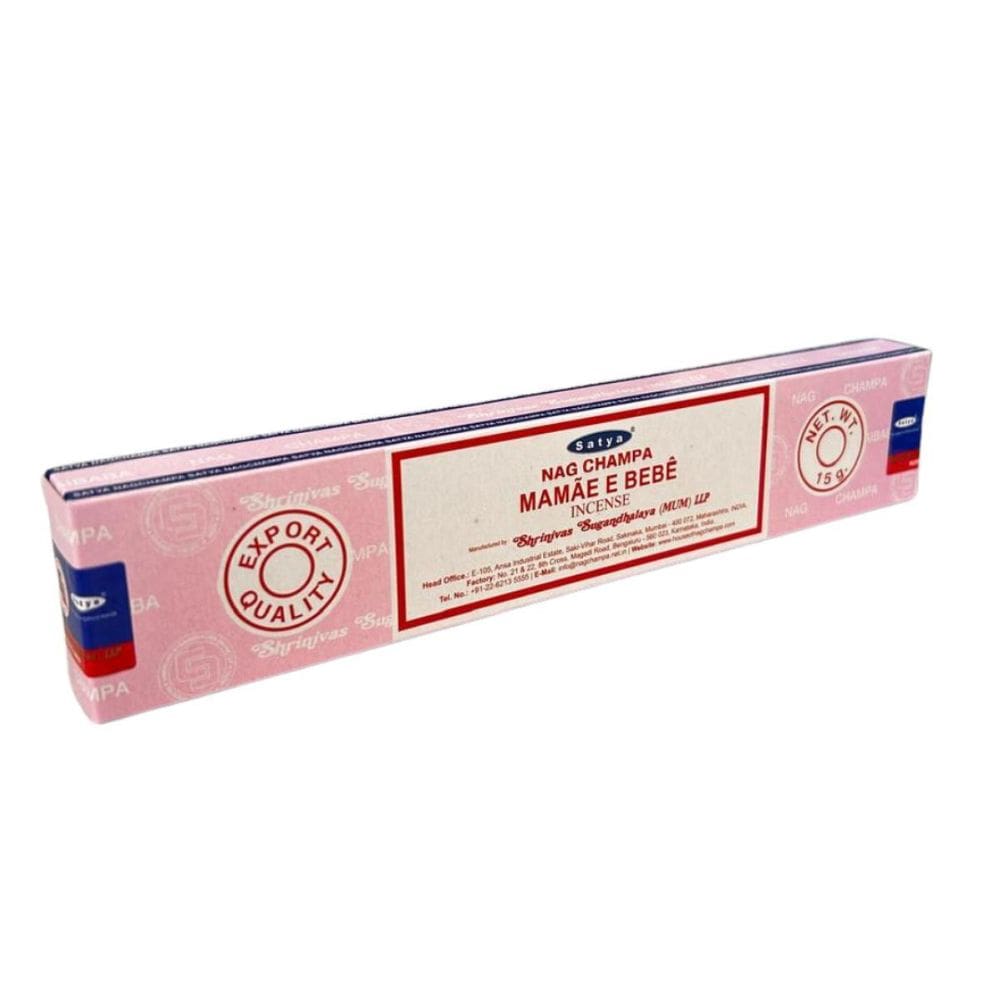 Incenso Meditação Mamãe Amor Bebê Massala Satya Cxs 12Var