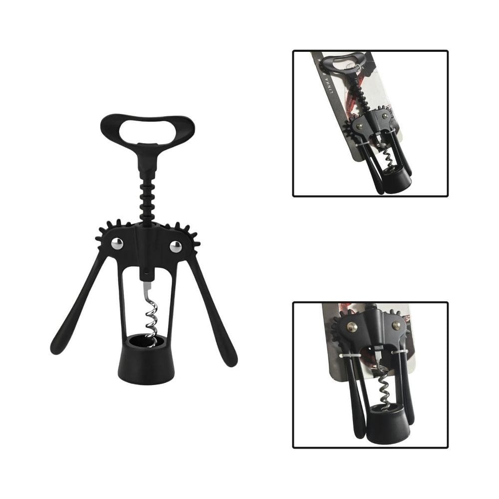 Saca Rolhas Moderno Liga De Zinco Preto