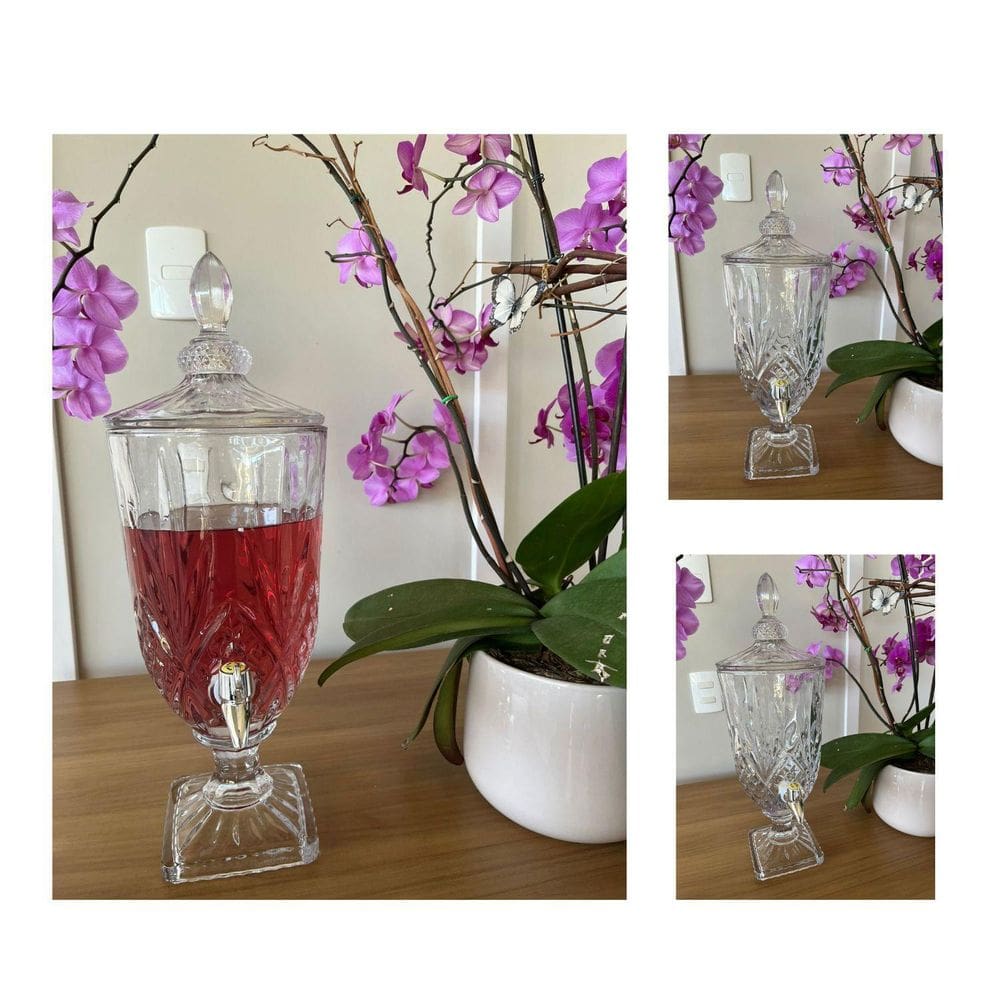 Suqueira De Vidro Transparente 3 Litros