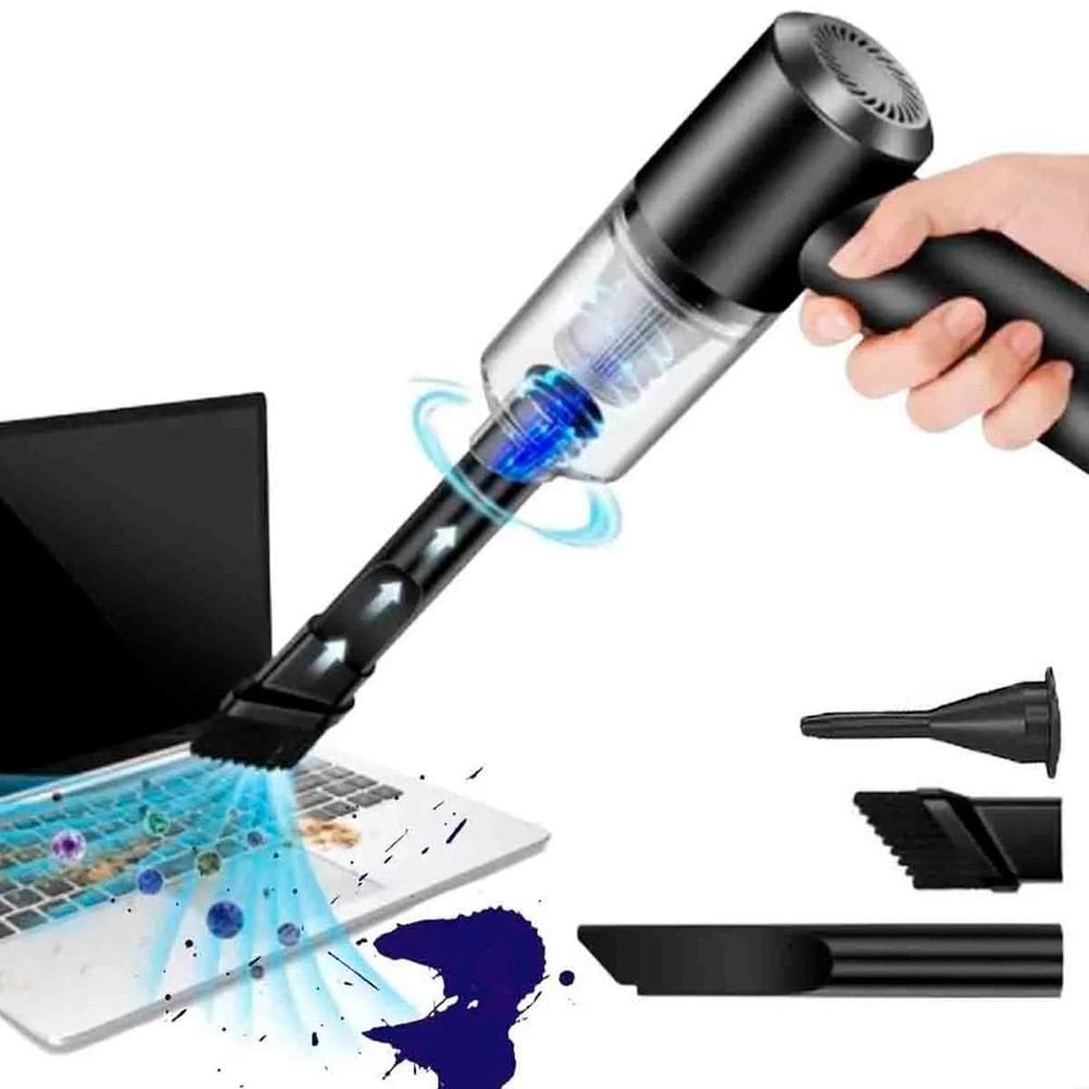 Mini Potente Aspirador Sem Fio Poeira Limpeza Doméstico