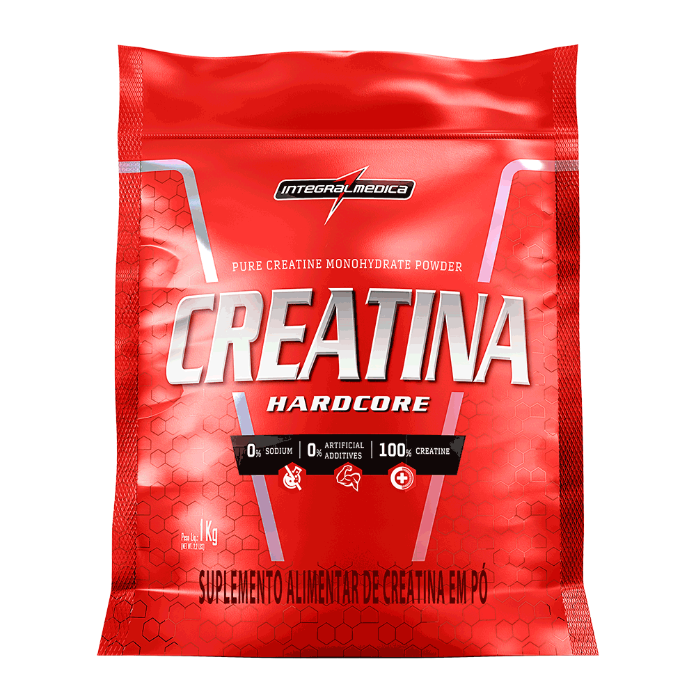 Creatina Monohidratada Integralmedica Hardcore 1kg Pouch