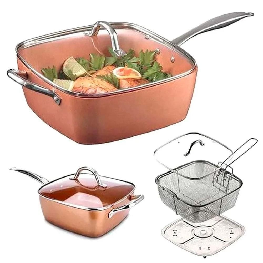 Panela Fritadeira Cozinha Massa Batata Frita Fogão Indução