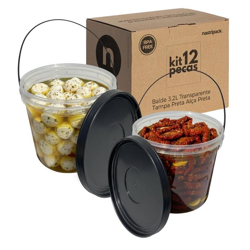 Balde 3.2L Para Rodo - 12 Pçs