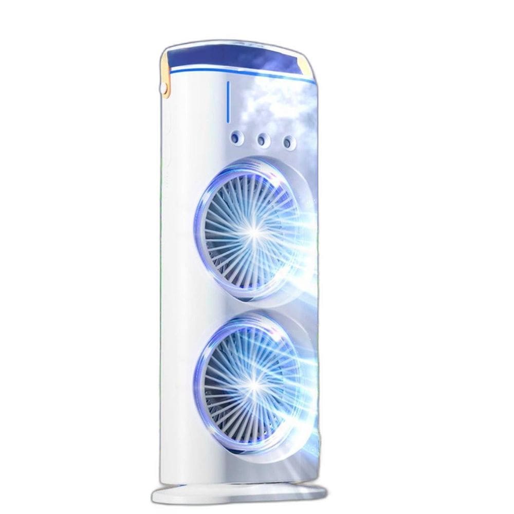 Ventilador Led Portátil Usb Torre Duplo Refrigeração