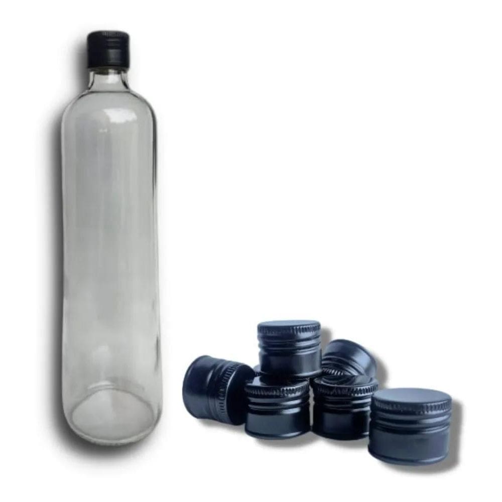 Garrafa De Vidro Gin Licor Gim Cachaça 900Ml 12Un