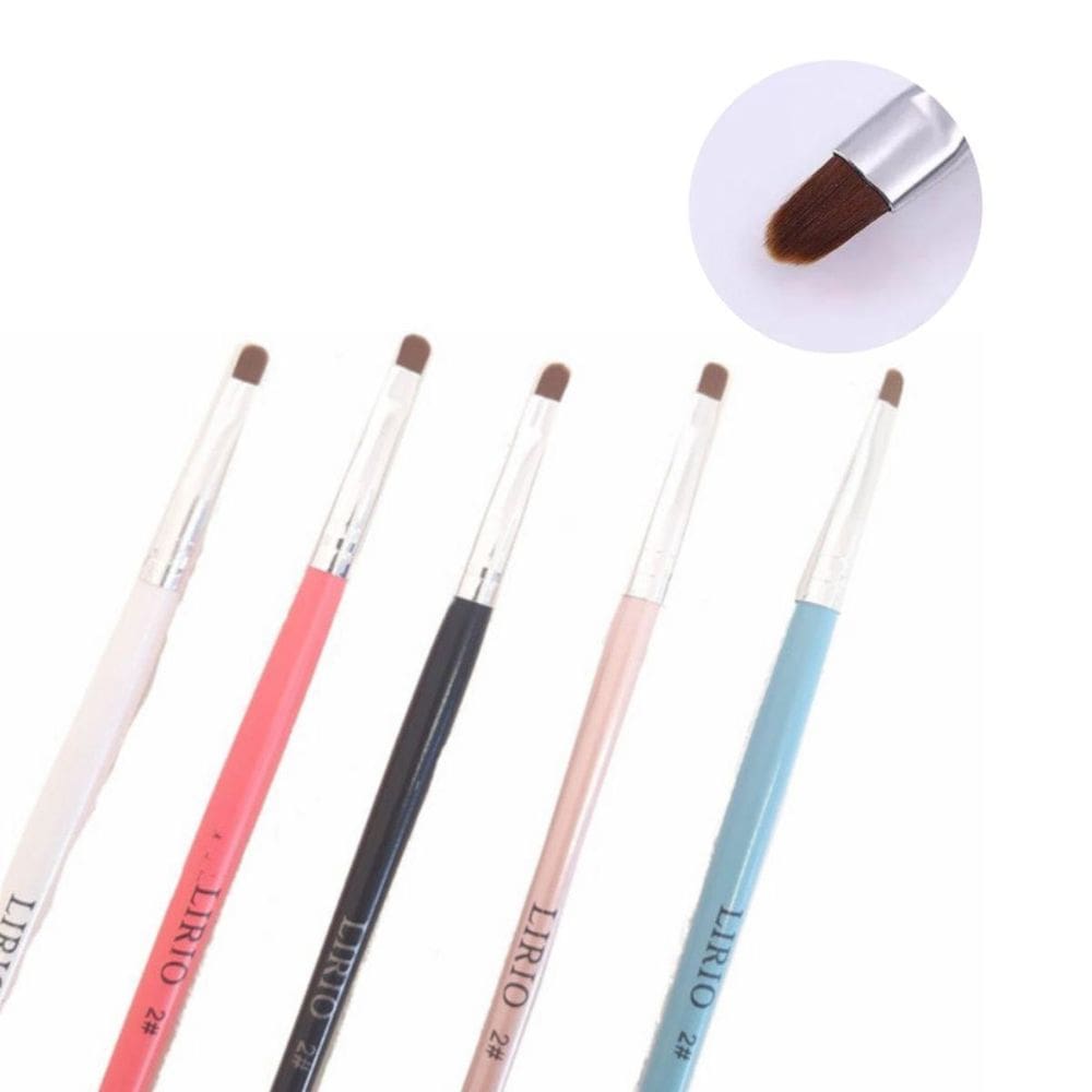 Pincel Lingua De Gato N. 2 Para Aplicação De Gel Unha De Gel