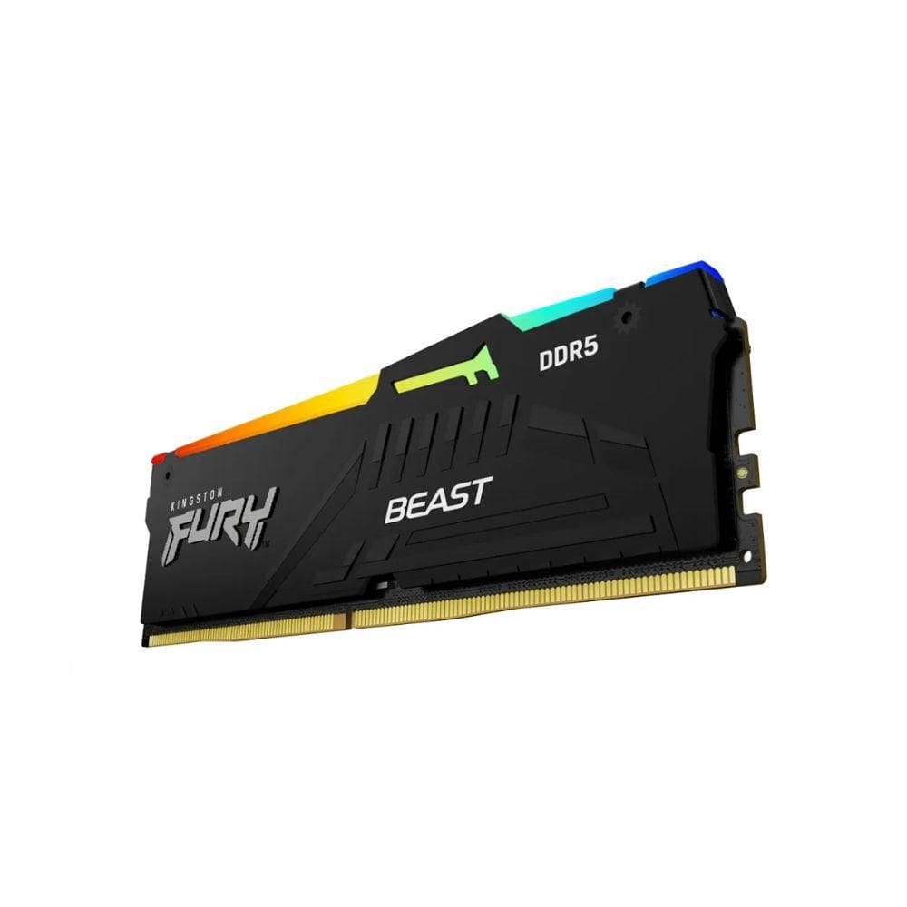 Memoria 16gb Ddr5 5600mhz Kingston Fury Beast Rgb Kf556c40bba-16