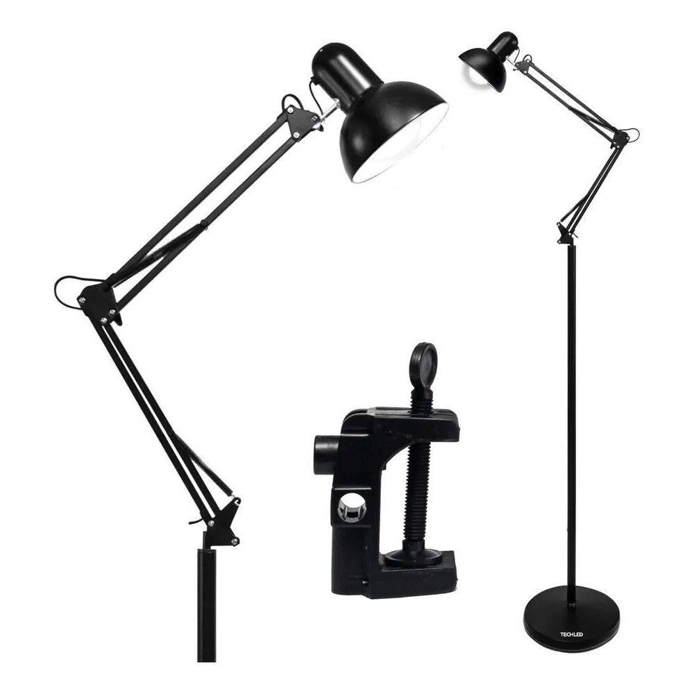 Techled Luminária De Chão Articulada 1,9M Abajur De Chão Esc