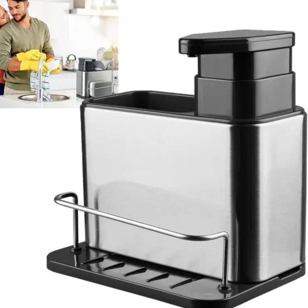 Suporte Detergente Cozinha Espaço Esponja E Fácil Limpar