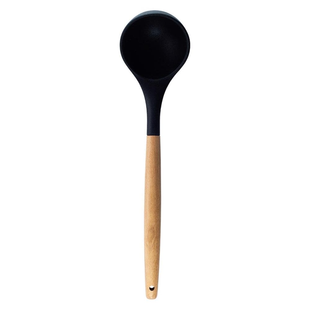 Concha De Silicone Com Cabo De Madeira Oikos