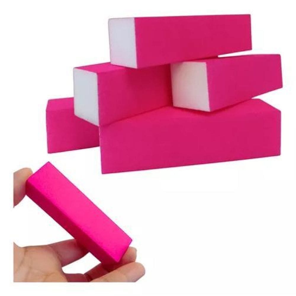 Kit 10 Lixas Mágica Bloco Polidora Manicure Unha Gel