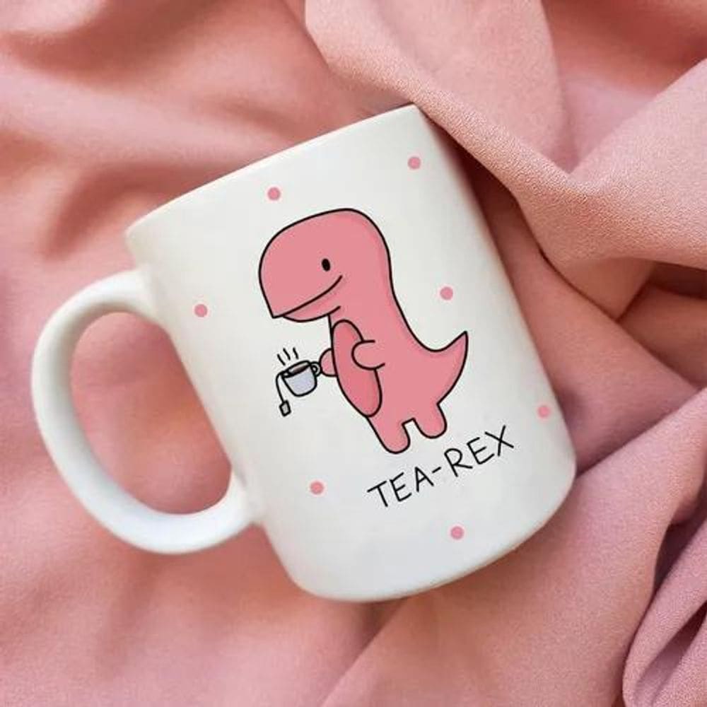 Caneca Dinossauro - Caneca Dino Tea Rex - Caneca Chá