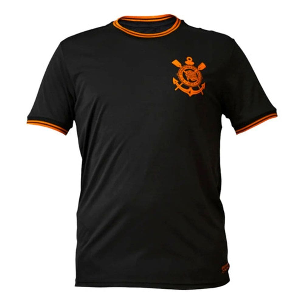 Camisa Corinthians Preto E Laranja Torcedor Oficia