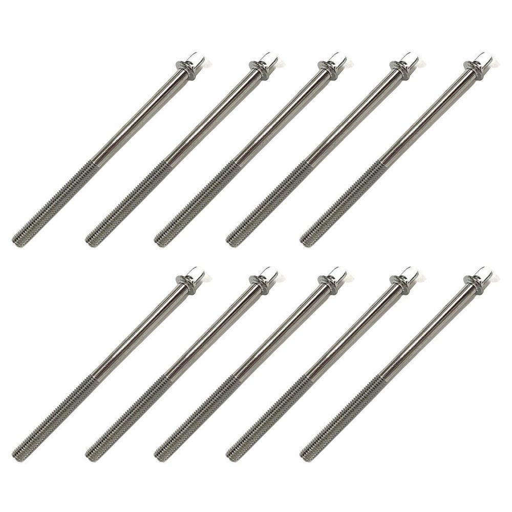 Kit 10 Parafuso Afinação De Bateria 100Mm X 5Mm