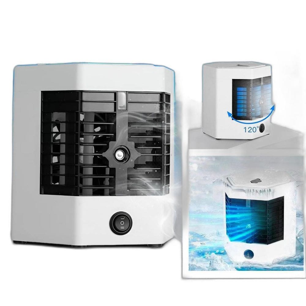 Ventilador Usb Mini Portátil Com Ar Condicionado Trabalho