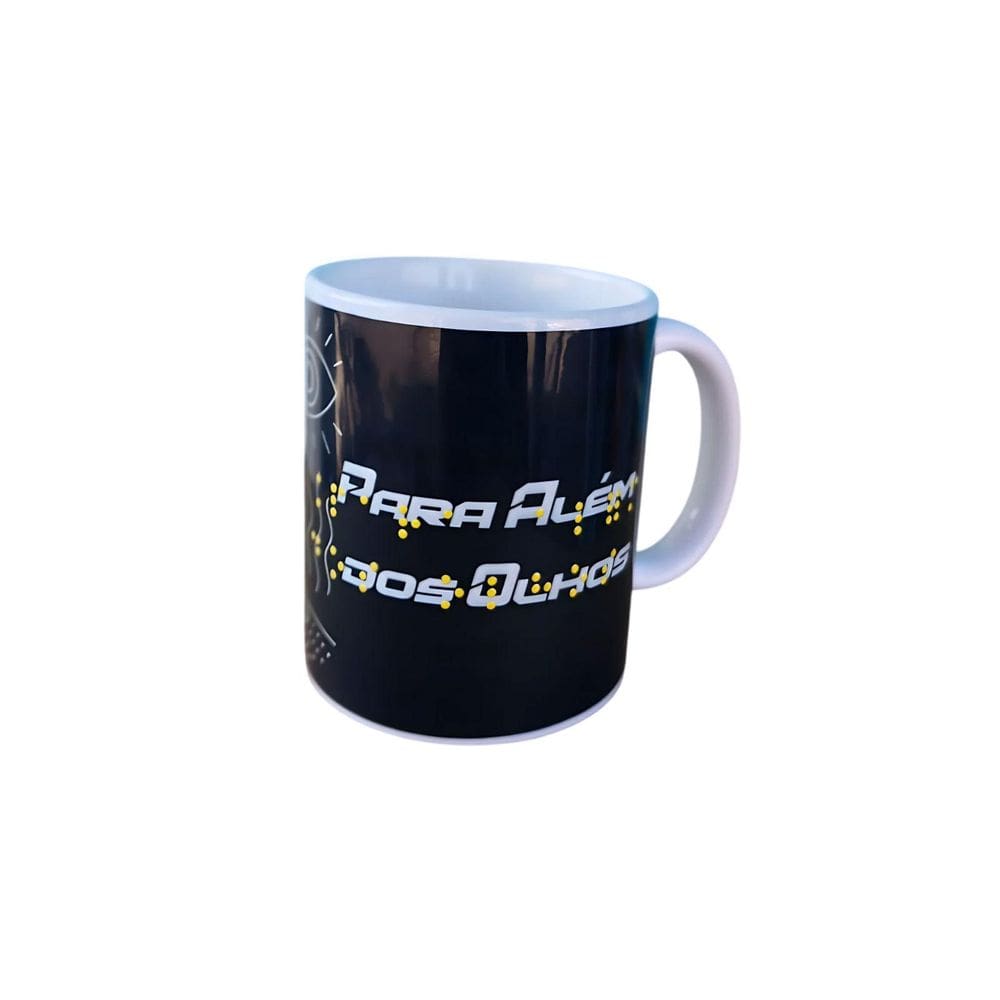 Caneca De 325 Ml Em Braile Alto Relevo - Para Além Dos Olhos