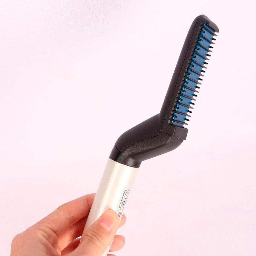 Pente Eletrico Chapinha Modelador Para Barba E Cabelo