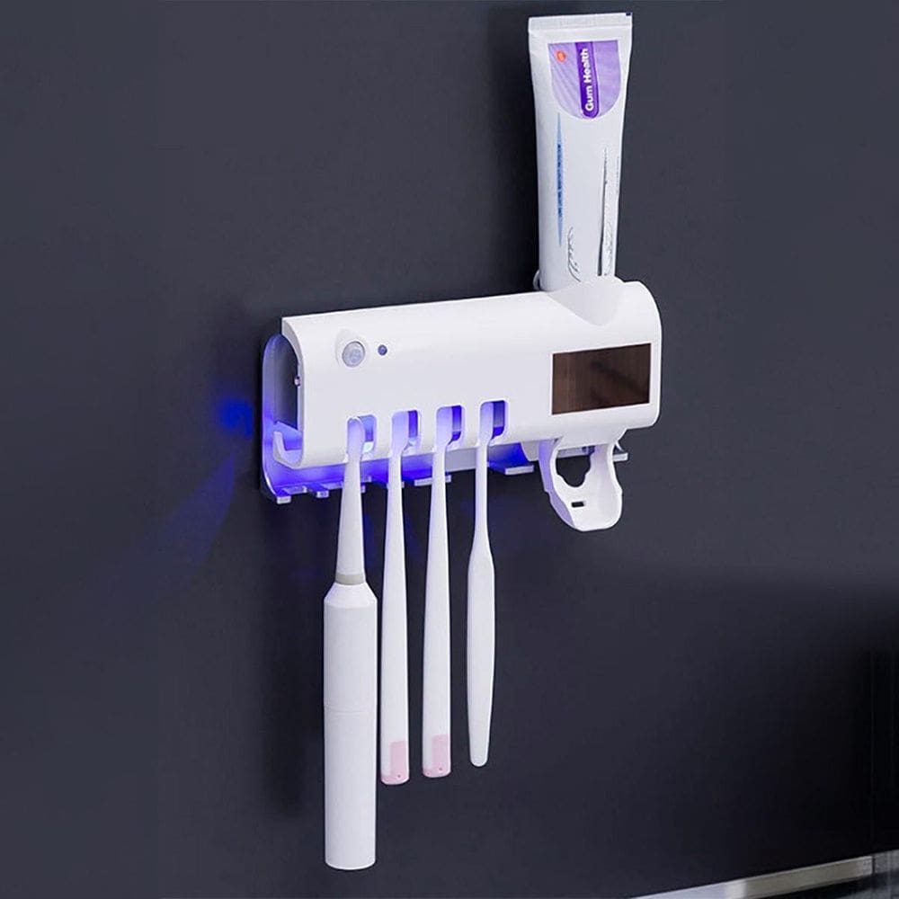 Organizador Escovas Dentes E Pasta Dental Fixação Na Parede
