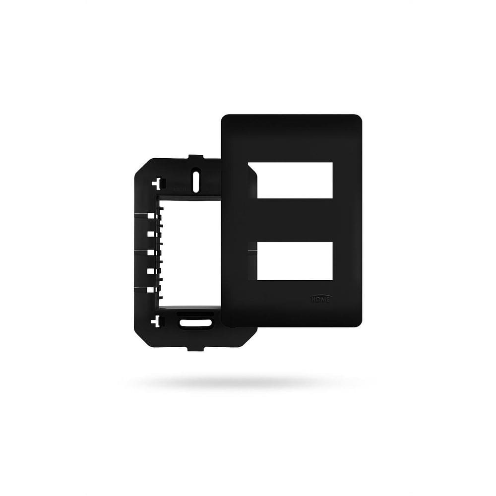 Placa 4X2 Onix 2 Módulos Distanciados Com Suporte Sho Fame