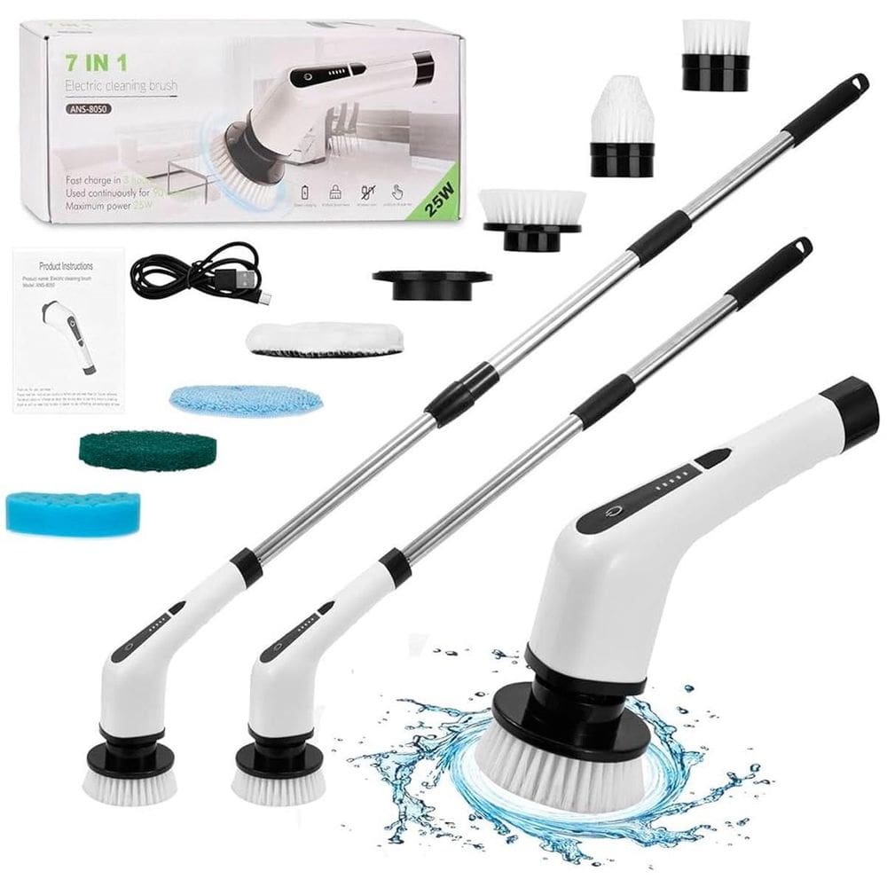 Esfregão Elétrico Recarregável 9 Em 1 Perfeito Limpeza