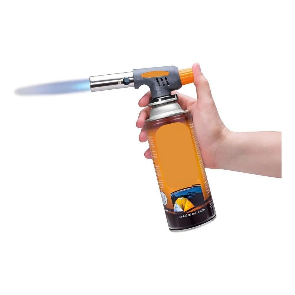 2X Maçarico Portátil Com Regulagem Gourmet Gas Master Chef