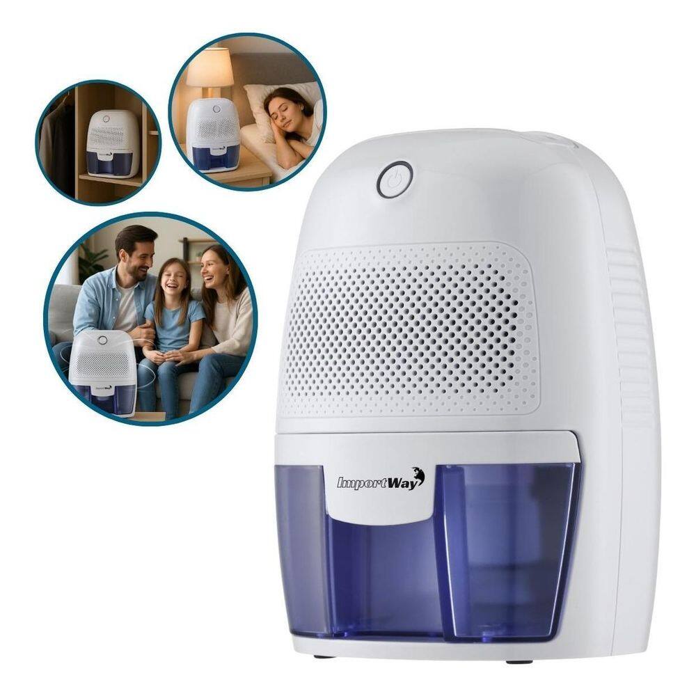 Desumidificador Ar Antimofo Portátil 600Ml Até 15M Iwda001