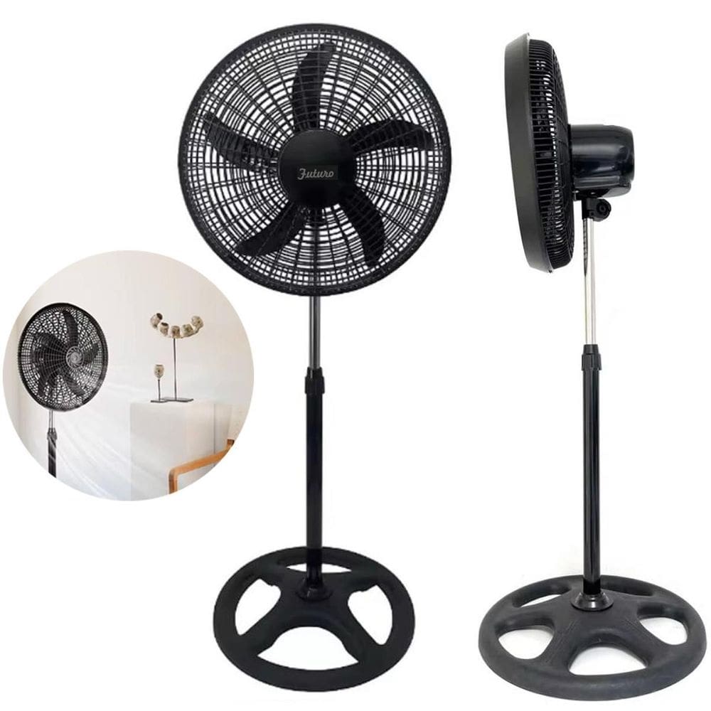 Ventilador De Coluna Pedestal 5 Pas Silencioso 70W 127V