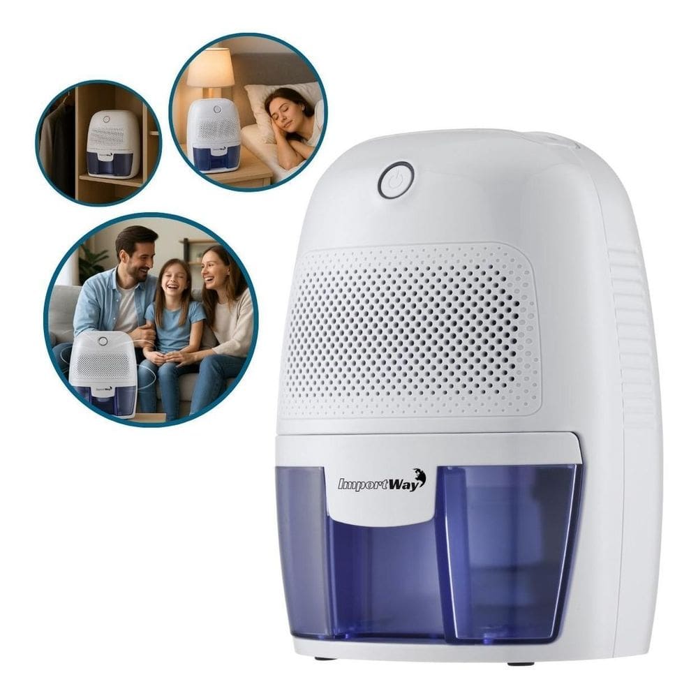 Desumidificador Ar Antimofo Portátil 600Ml Até 15M Iwda001