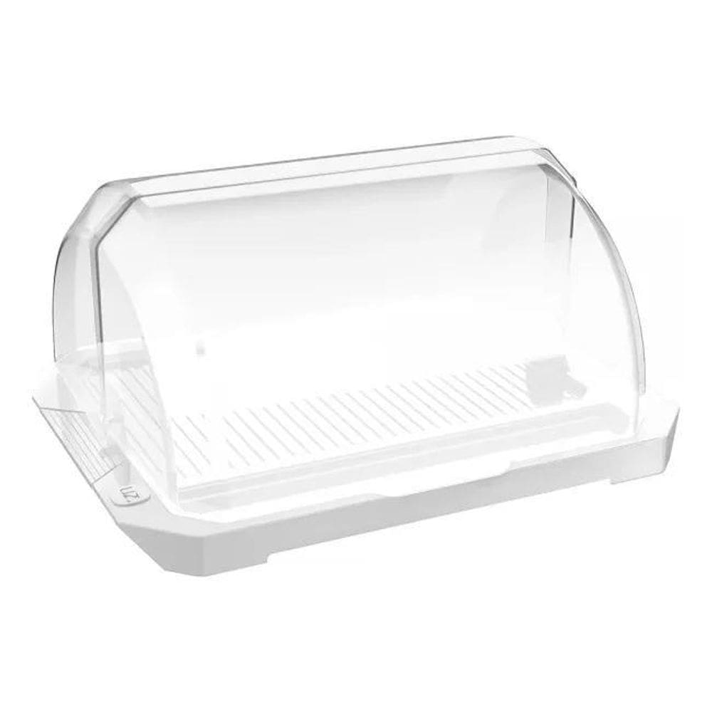 10X Porta Pão Caseiro Forma Bolo Plastico Acrílico Com Tampa