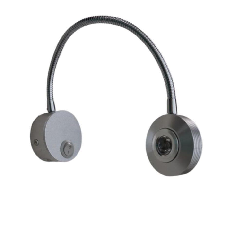 Arandela Eros Led Articulada Escovada Redonda 3W