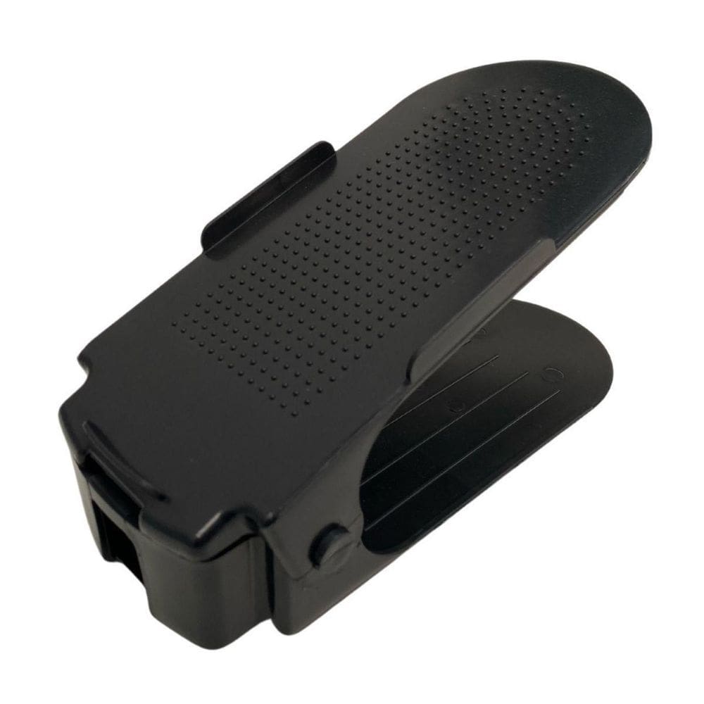 Kit 10 Organizadores De Sapato E Tênis Com Regulagem Preto