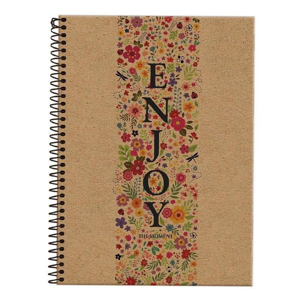 Caderno Pauta Funcional Kraft Art Enjoy 1 Matéria - Foroni