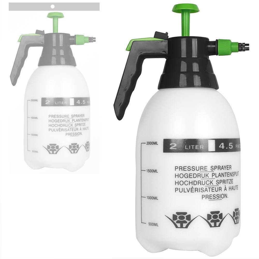 Pulverizador De Pressao De Plastico Branco/Preto Pro 2L