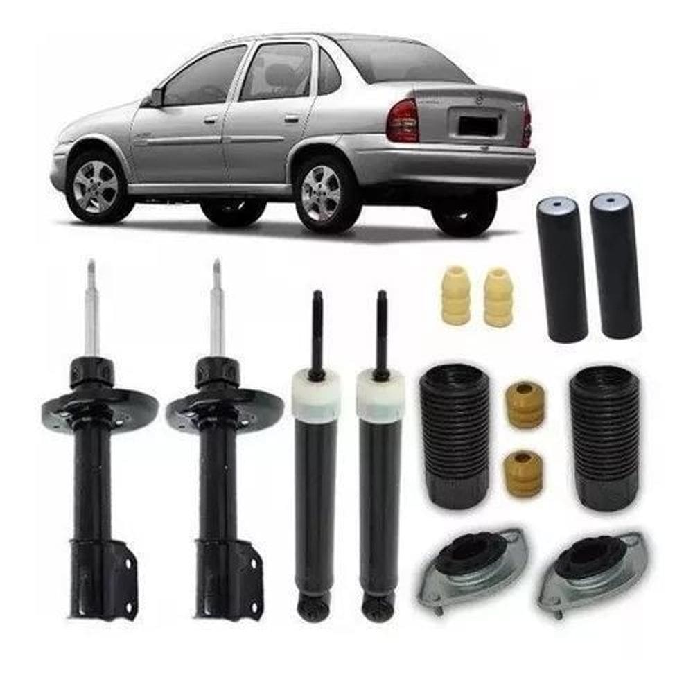 4 Amortecedor+ 4 Kit Suspensão Corsa Classic 2008