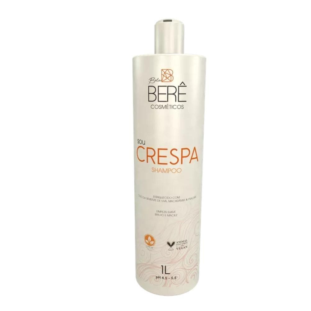 Shampoo Limpeza Suave Sou Crespa 1L Bela Bere