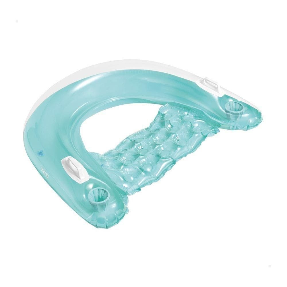 Poltrona Refrescante Caribe Boia Inflável Copos Intex 58859 Verde