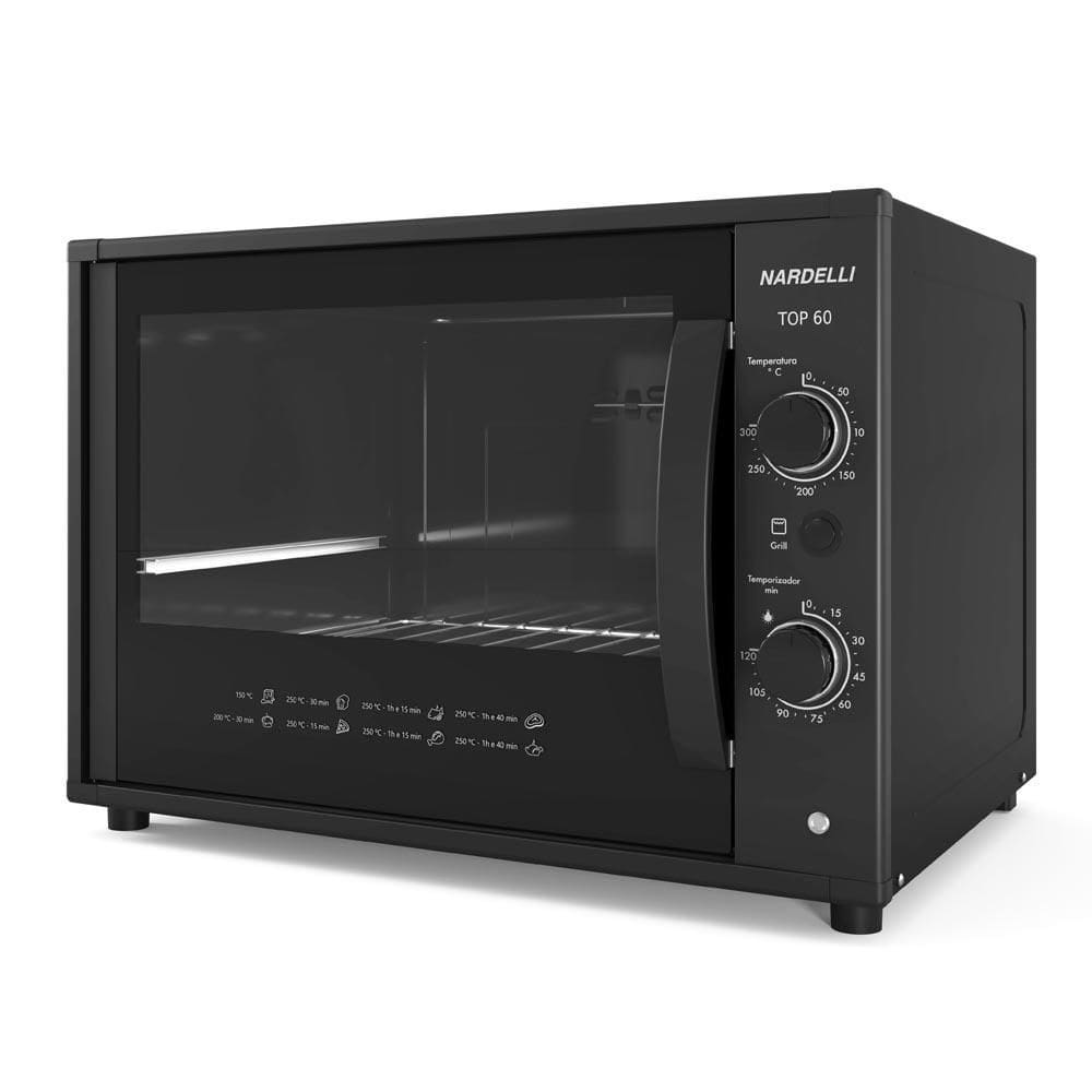 Forno Eletrico de Bancada Nardelli Top 60L Black