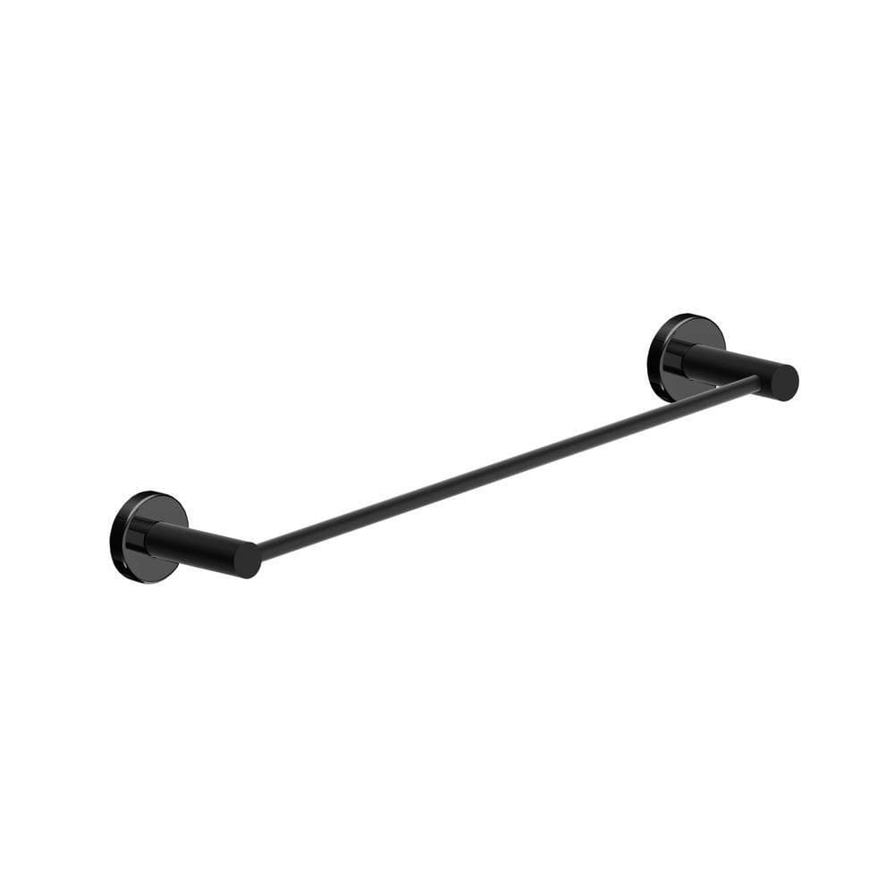 Porta Toalha Toalheiro Para Banheiro Preto Fosco Atenas 45cm