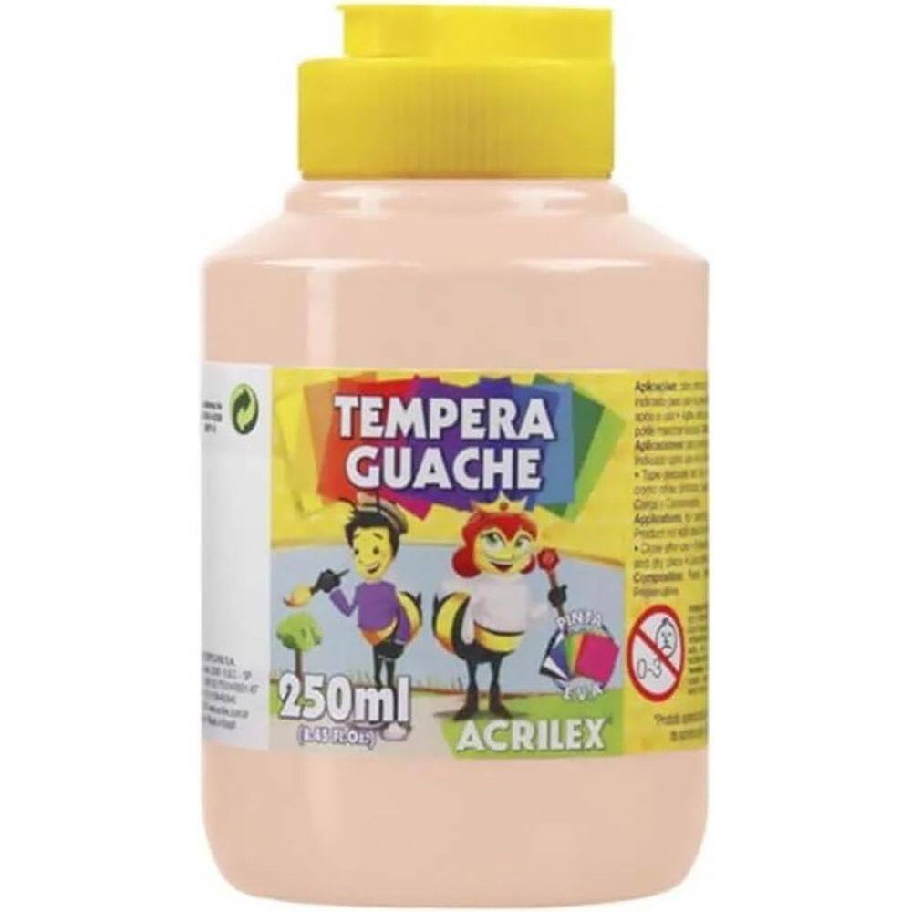 Tinta Tempera Guache 250mL Amarelo Pêssego - Acrilex