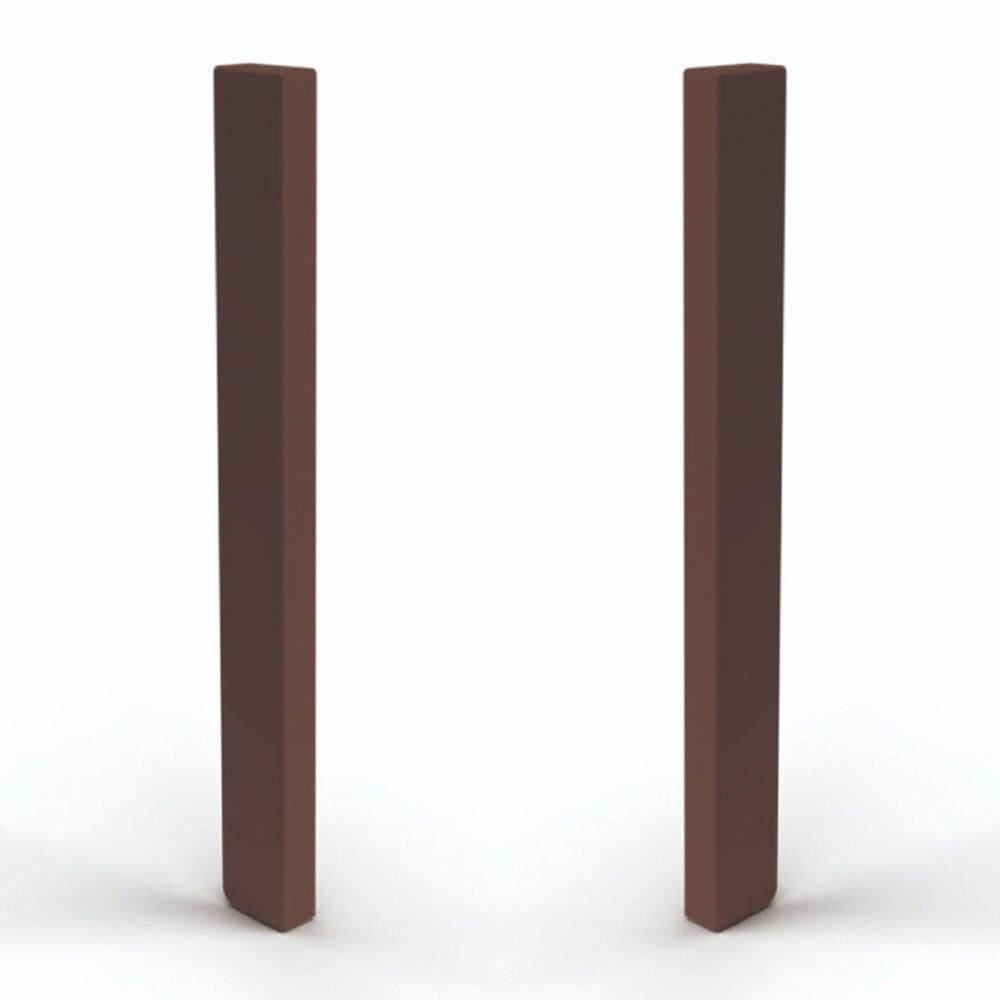 Terminal para Rodapé Plasbil Nobre PVC 1142.6 Mogno, 15 x 151 mm