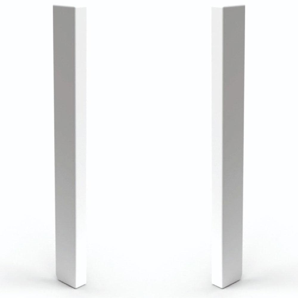 Terminal para Rodapé Plasbil Nobre PVC 1142 Branco, 15 x 151 mm