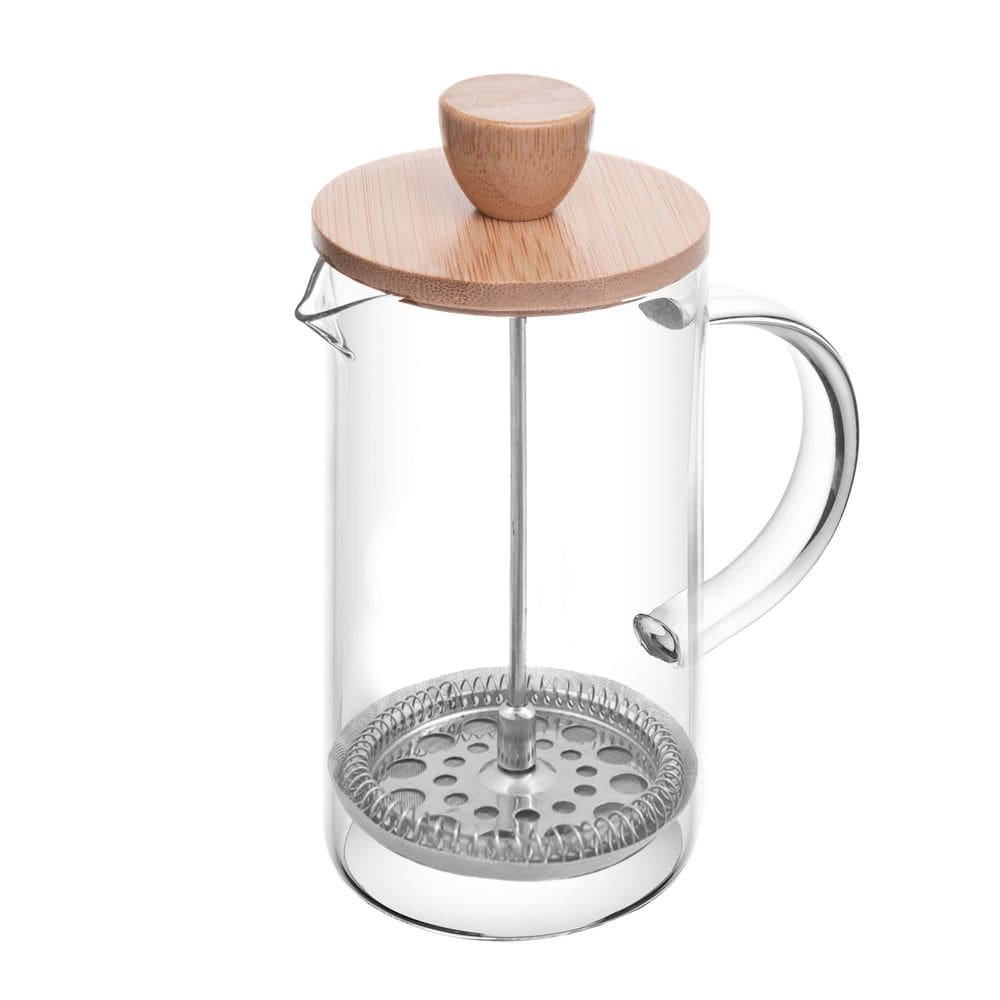 Cafeteira Prensa Francesa de Vidro Borossilicato e Tampa de