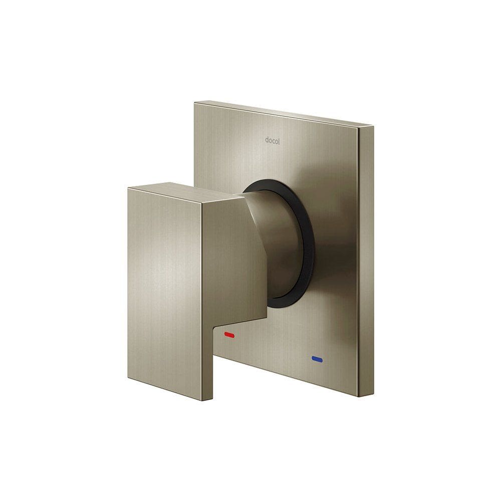 Acabamento Monocomando Chuveiro e Ducha Higiênica Docol New Edge Base Deca 90021756044 Níquel