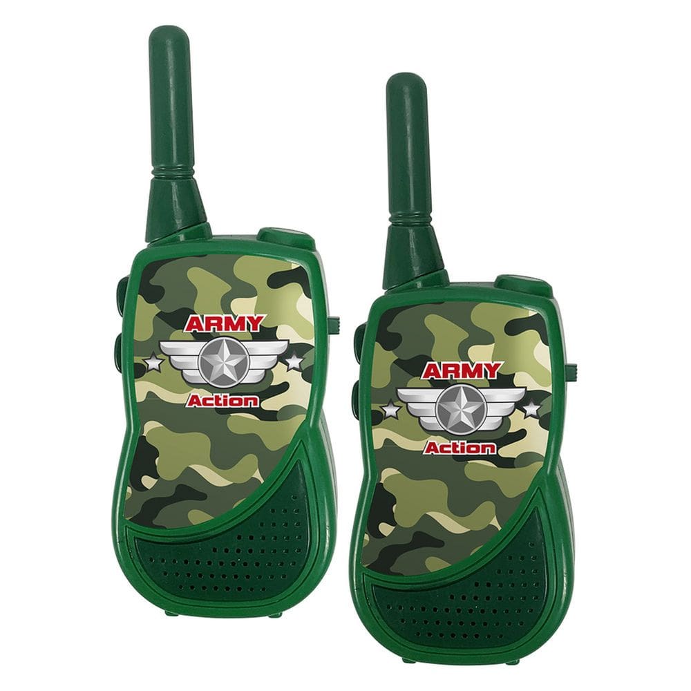 Walkie Talkie Infantil Radio Comunicador Army Action - Dm Toys DMT6172