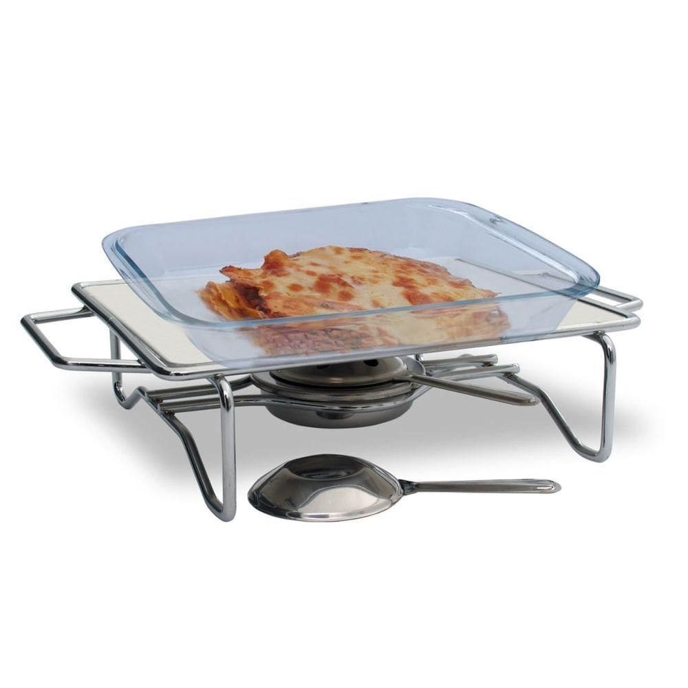 Rechaud Retangular Pequeno 240 X 200mm Chapa Alumínio Ravinox 511