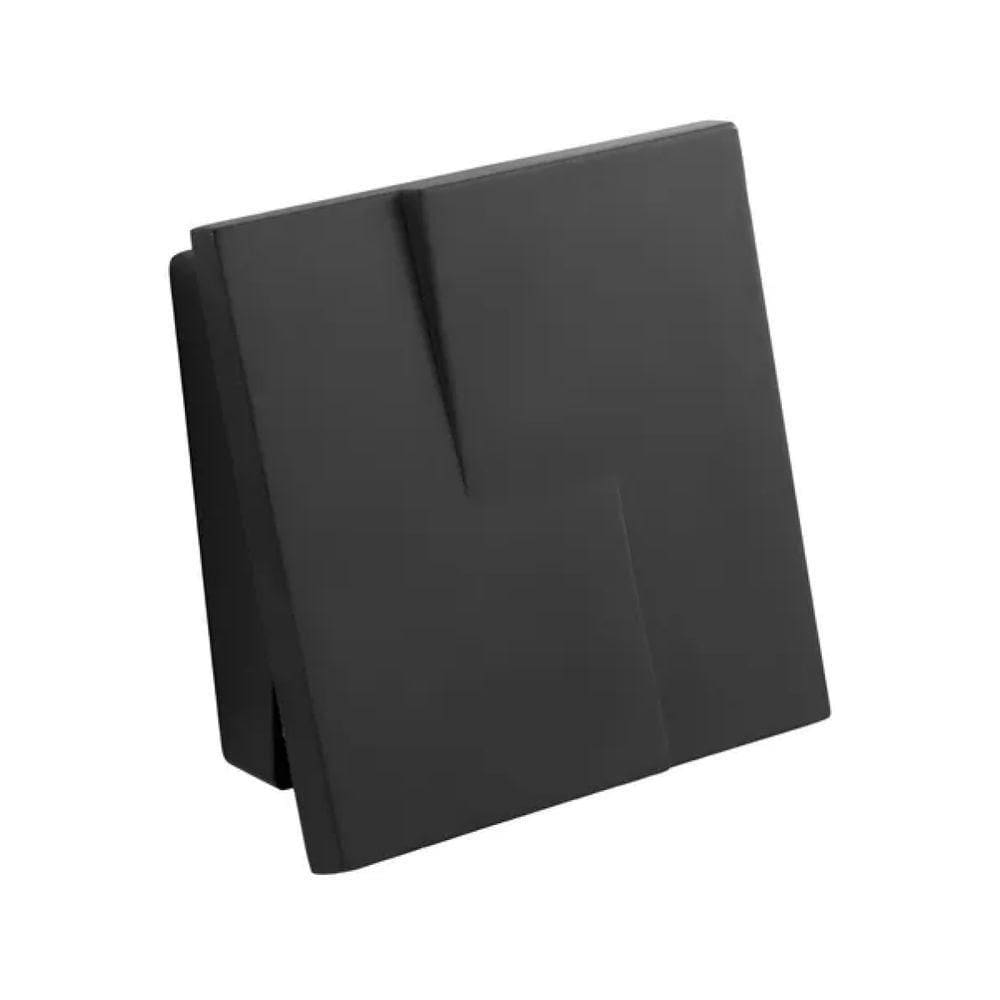 Acabamento Válvula Descarga Metal Preto Fosco