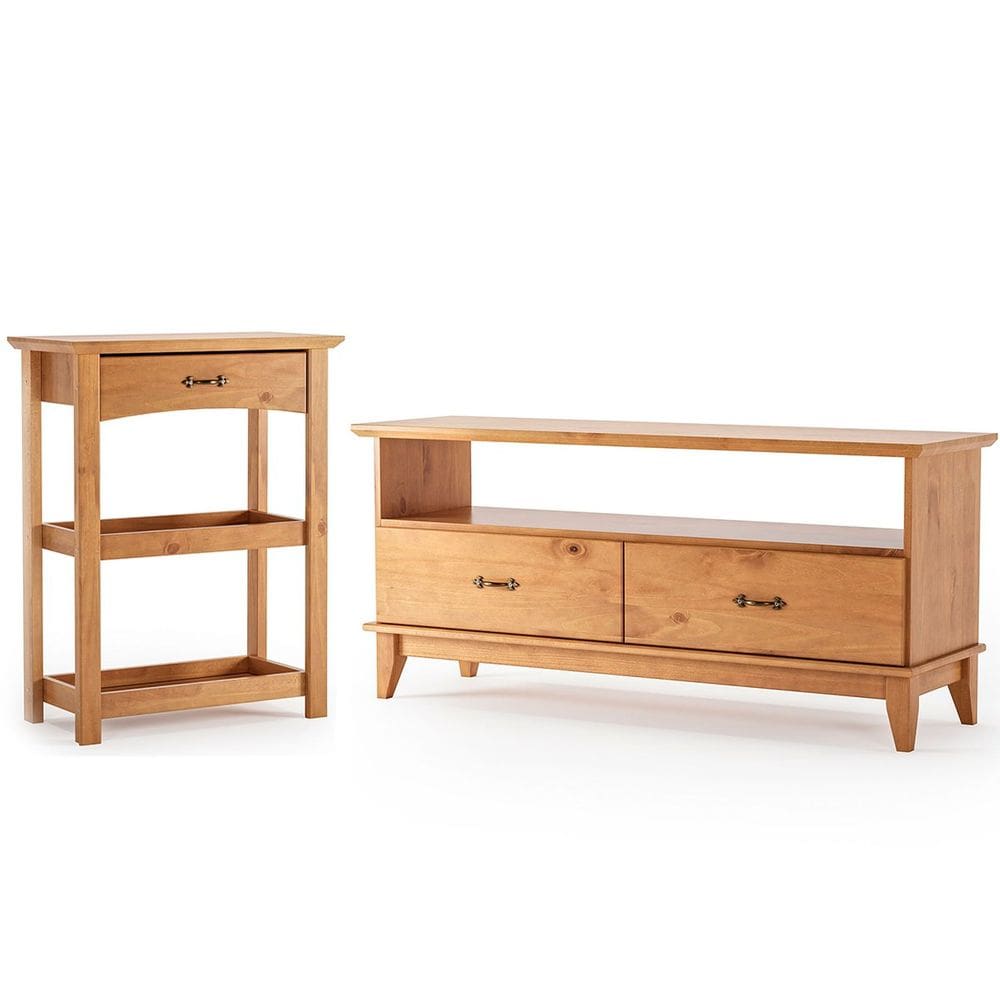 Rack para Tv de até 55” e Aparador para Sala 100% Madeira Lisboa