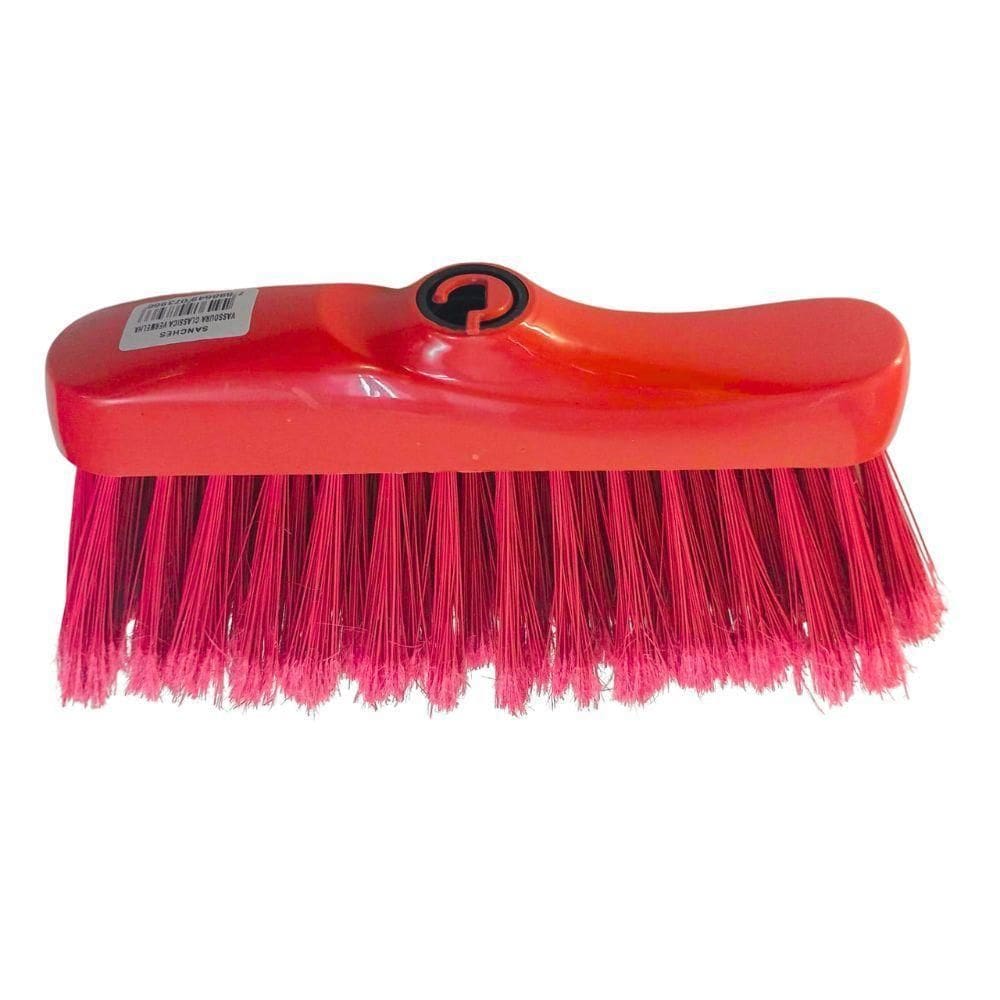 Vassoura Clássica Vermelha Sem Cabo