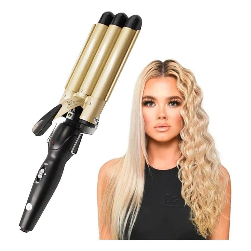 10X B&G Shopping Tri-Ondas Chapinha Modelador Cabelo Cerâmi