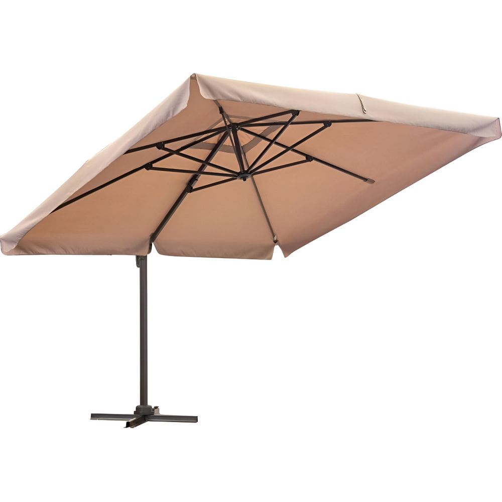 Ombrelone Lateral De Aluminio 300x300 Cm Taupe